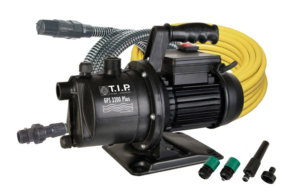 T.I.P. - Gartenpumpenset „GPS 3200 Plus“ – inkl. Ansaug- & Gartenschlauch